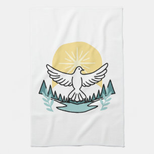 Spirituele kracht in God – Verheffende Christelijk Theedoek