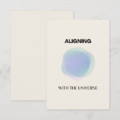 Spirituele kunstwerken voor bebossing, energiearse bedankkaart (Voorkant / Achterkant)