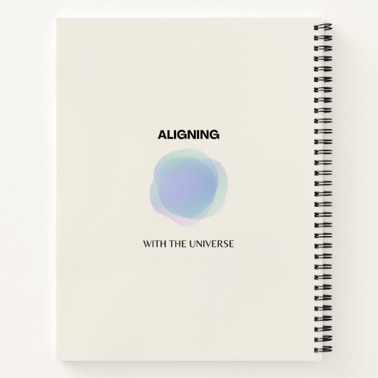 Spirituele kunstwerken voor bebossing, energiearse notitieboek (Achterkant)