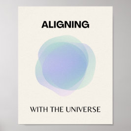 Spirituele kunstwerken voor bebossing, energiearse poster