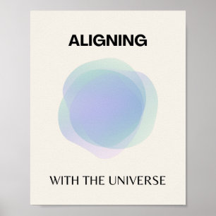 Spirituele kunstwerken voor bebossing, energiearse poster