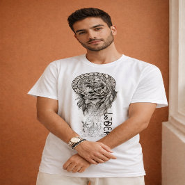 Spirituele Leeuw Mandala Grafische T-Shirt