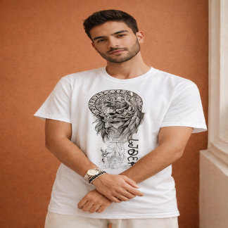 Spirituele Leeuw Mandala Grafische T-Shirt