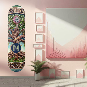 Spirituele levensboom grillige wortels Keltische k Persoonlijk Skateboard