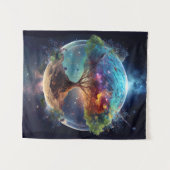 Spirituele levensboom wandkleed (Voorkant (horizontaal))