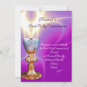 SPIRITUELE LIGHT 1st Heilige Communie / Christenin Kaart (Achterkant)