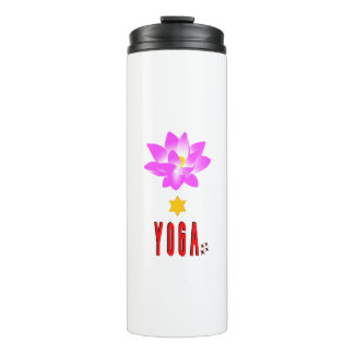 Spirituele Lotus Namaste Internationale Dag van Yo Thermosbeker