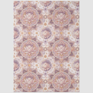 Spirituele Lotusbloem - Bloem Mandala Patroon Tissuepapier