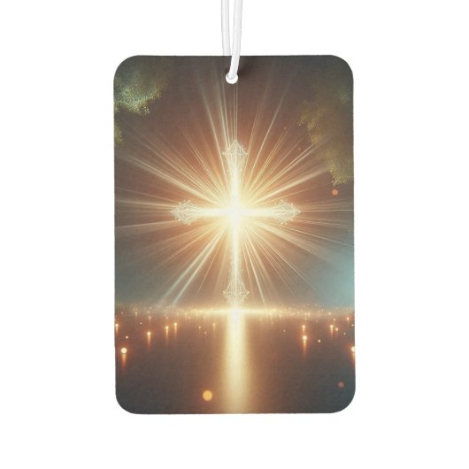 Spirituele luchtverfrisser met stralingskruis (Achterkant)