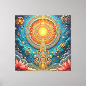 Spirituele Mandala Art Canvas Afdruk (Voorkant)
