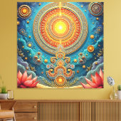 Spirituele Mandala Art Canvas Afdruk (Insitu (Woonkamer))