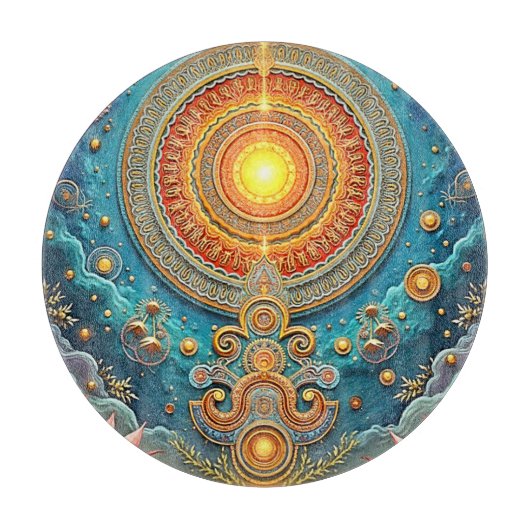 Spirituele Mandala Art Snijplank (Voorkant)