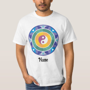 Spirituele Mandala Rainbow Color Chinese Gepersona T-shirt