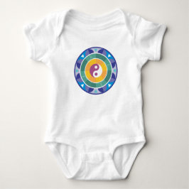 Spirituele Mandala Rainbow Colors Chinese Yin Yang Romper