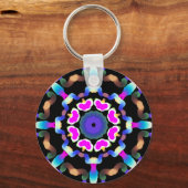 *~* Spirituele Meditatieve Neon Mandala Sleutelhanger (Voorkant)