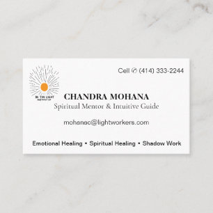 Spirituele mentorgids Basic Info Visitekaartje