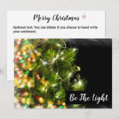 *~* Spirituele metafysische New age kerstboom Feestdagenkaart (Voorkant / Achterkant)