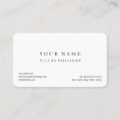 Spirituele Minimal Professionele Logo Yoga Visitekaartje (Achterkant)