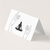 Spirituele minimale professionele Logo Yoga  Visitekaartje (Voorkant)