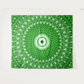 Spirituele moderne geometrische elegante groene ma wandkleed (Voorkant (horizontaal))