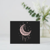 Spirituele Moon Pastel Gothic Kawaii Briefkaart (Staand voorkant)