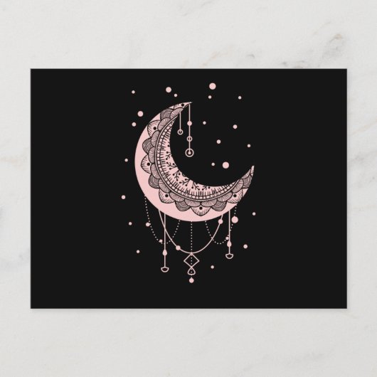 Spirituele Moon Pastel Gothic Kawaii Briefkaart (Voorkant)