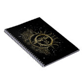 Spirituele Moon Sun Luna esthetische sterren Notitieboek (Rechterzijde)