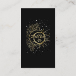 Spirituele Moon Sun Luna esthetische sterren Visitekaartje