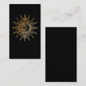 Spirituele moonscrescent Astronomie Sun Visitekaartje (Voorkant / Achterkant)