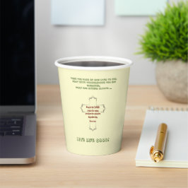 Spirituele Motivatie Papier Cups Papieren Bekers