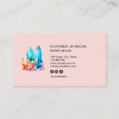 Spirituele mystieke energie healer kristal Pareltj Visitekaartje (Achterkant)