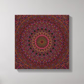 Spirituele Nachttuin Mandala Canvas Afdruk (Voorkant)