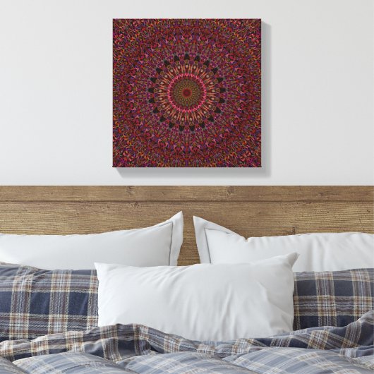 Spirituele Nachttuin Mandala Canvas Afdruk (Insitu (Slaapkamer))