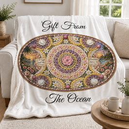 Spirituele Nautilus Oceaan Godin Kunst Fleece Deken