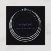 Spirituele New age en metafysisch geometrisch Vierkante Visitekaartje (Voorkant)