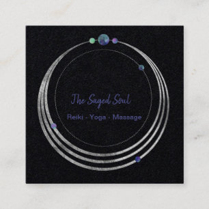 Spirituele New age en metafysisch geometrisch Vierkante Visitekaartje