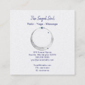 Spirituele New age en metafysisch Vierkante Visitekaartje (Achterkant)