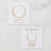 Spirituele New age en metafysisch Vierkante Visitekaartje (Voorkant / Achterkant)