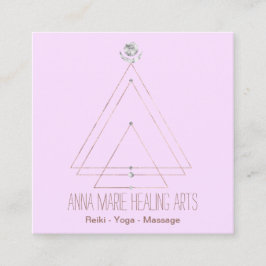 Spirituele New age Geometrie Vierkante Visitekaartje