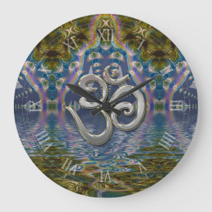 Spirituele Om Fractale Chakra Grote Klok