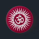 Spirituele Om Ronde Button 5,7 Cm<br><div class="desc">Spirituele Om</div>