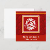 Spirituele Om Save The Date (Voorkant / Achterkant)