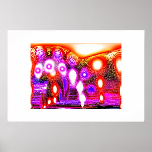 Spirituele omega funky kunst poster (Voorkant)