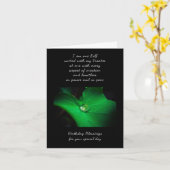 Spirituele Oneness van de Kaart van de Verjaardag (Gele Bloem)