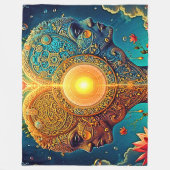 Spirituele ontwakingskunst fleece deken (Voorkant)
