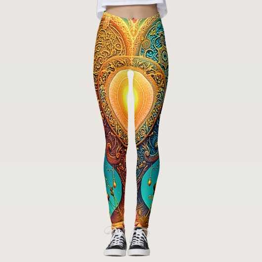 Spirituele ontwakingskunst leggings (Voorkant)