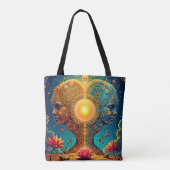 Spirituele ontwakingskunst tote bag (Achterkant)