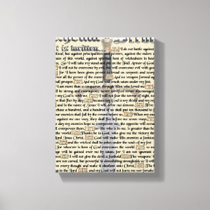 Spirituele oorlogvoering canvas afdruk
