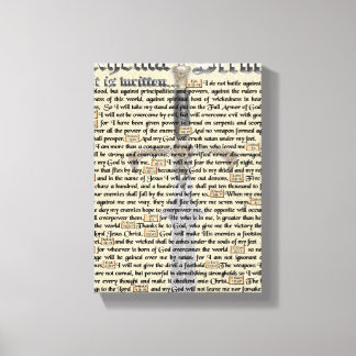 Spirituele oorlogvoering canvas afdruk