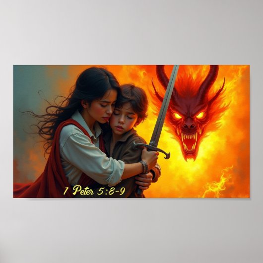 Spirituele oorlogvoering poster (Voorkant)